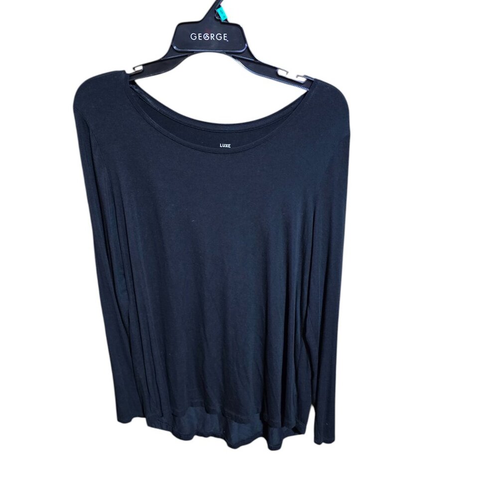Gap Solid Black Pullover Top Size Med.